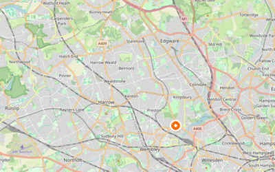 Map of Brent — the London borough we serve as Man and Van.