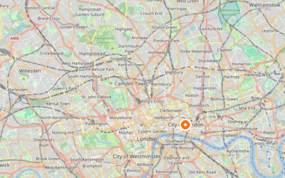 Map of City of London — the London borough we serve as Man and Van.