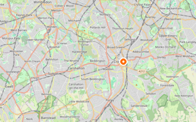 Map of Croydon — the London borough we serve as Man and Van.