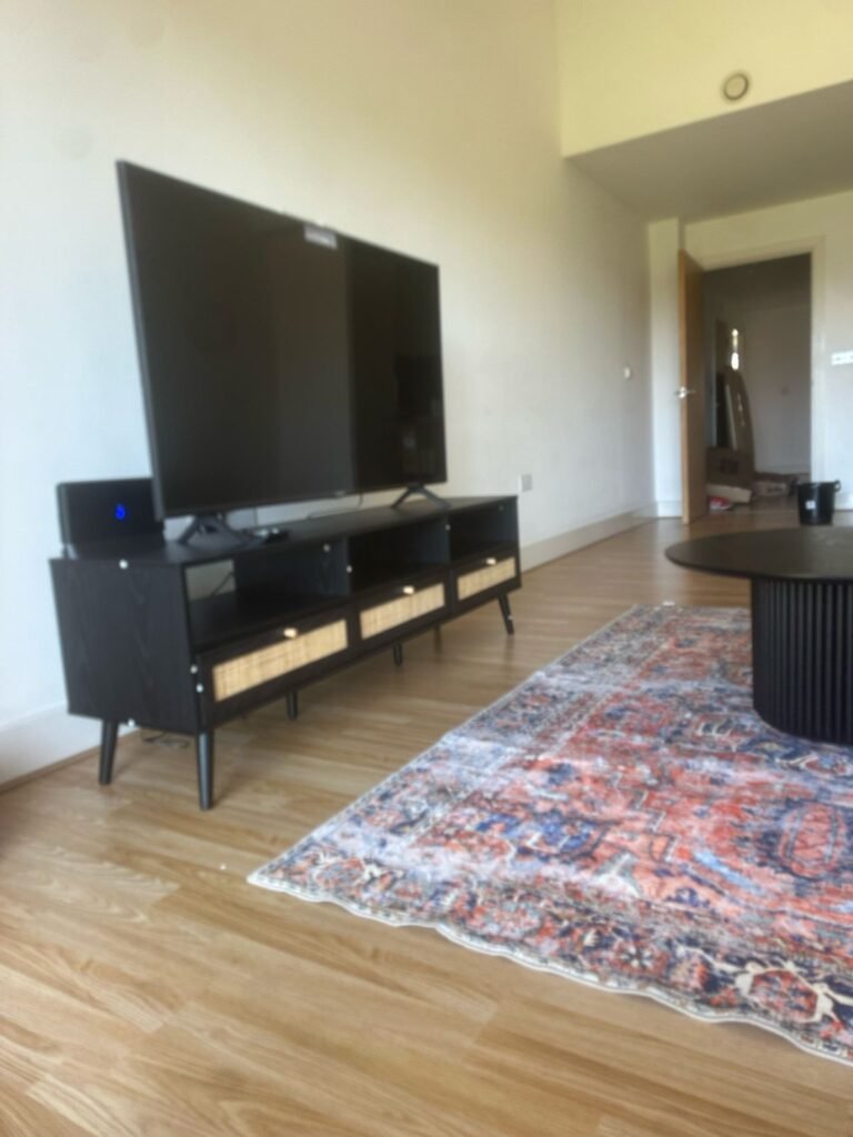 Furniture delivery London — newly installed bed and mattress in a London bedroom