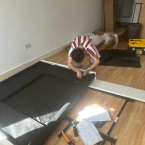 Furniture delivery London — newly installed bed and mattress in a London bedroom