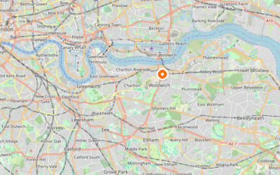 Map of Greenwich — the London borough we serve as Man and Van.