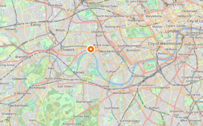 Map of Hammersmith & Fulham — the London borough we serve as Man and Van.