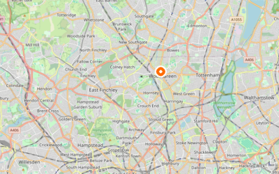 Map of Haringey — the London borough we serve as Man and Van.