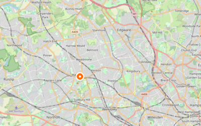 Map of Harrow — the London borough we serve as Man and Van.