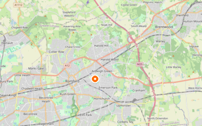 Map of Havering — the London borough we serve as Man and Van.