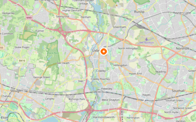 Map of Hillingdon — the London borough we serve as Man and Van.