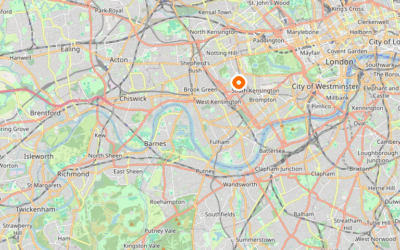 Map of Kensington & Chelsea — the London borough we serve as Man and Van.
