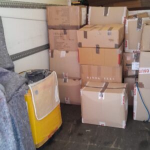 Stock shipment loaded for long-distance UK delivery — Man and Van London
