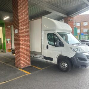 Man and Van Luton van parked under canopy — London removals