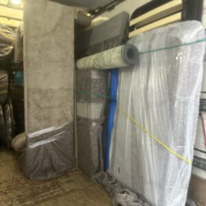 Spacious Man and Van load area lined with removal blankets — London