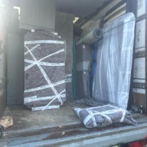 Spacious Man and Van load area lined with removal blankets — London