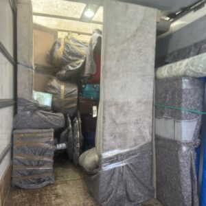 Spacious Man and Van load area lined with removal blankets — London