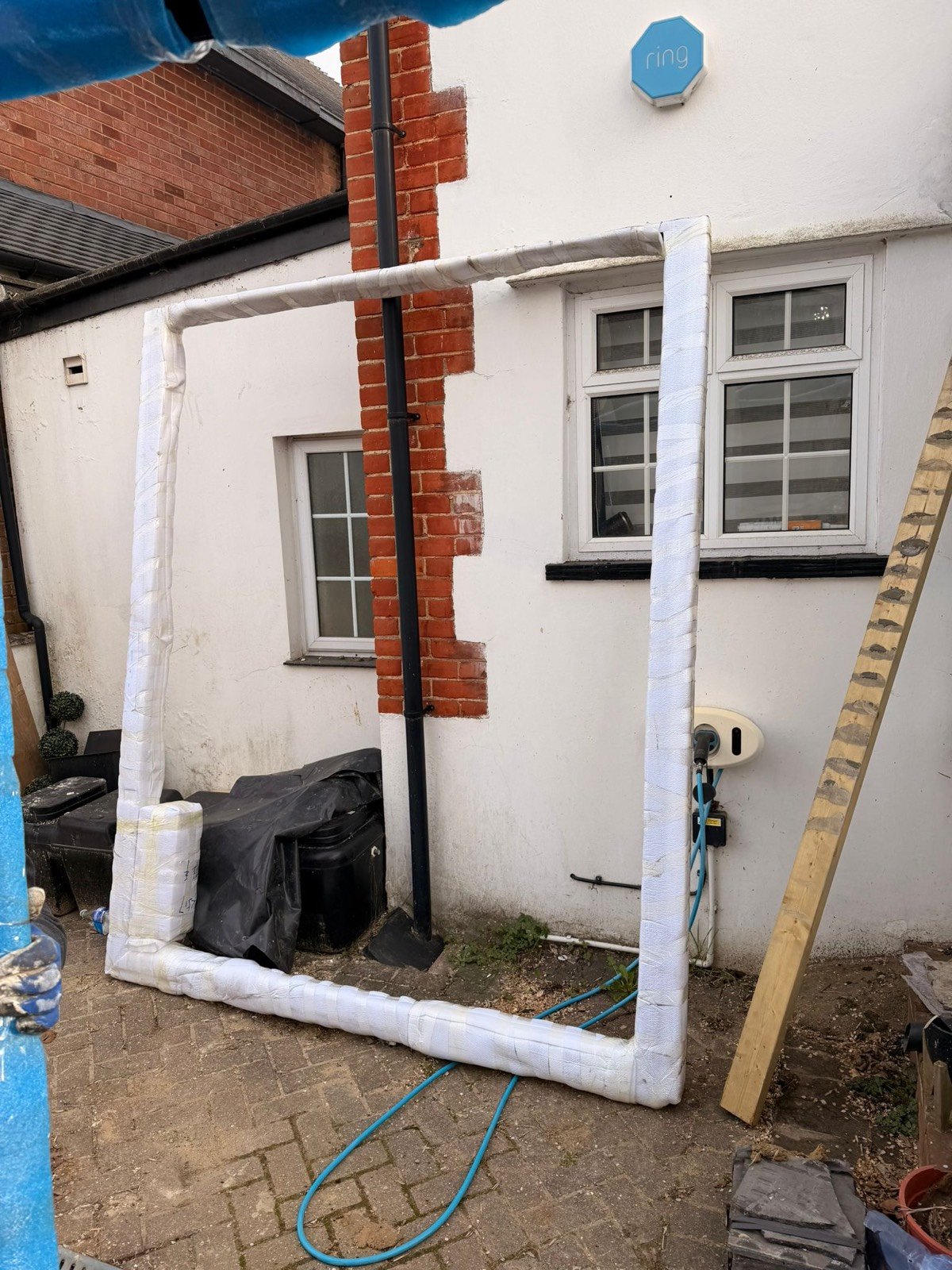 Bespoke packing frame protecting a large mirror — London packing materials & service