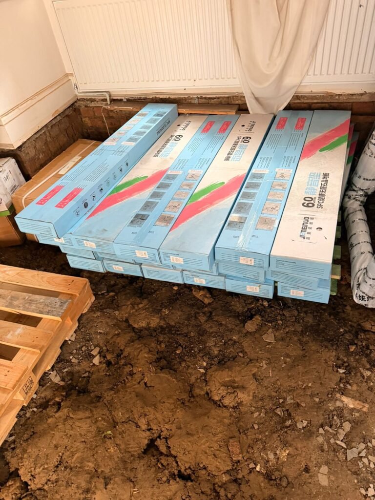 Bespoke packing frame protecting a large mirror — London packing materials & service