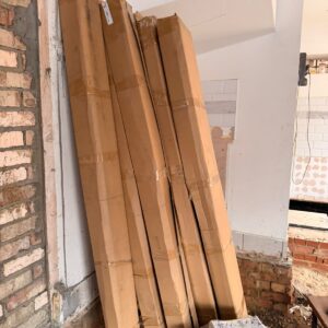 Bespoke packing frame protecting a large mirror — London packing materials & service