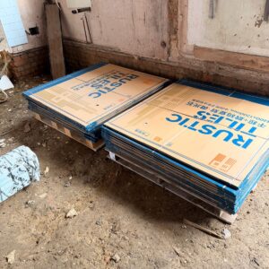Bespoke packing frame protecting a large mirror — London packing materials & service