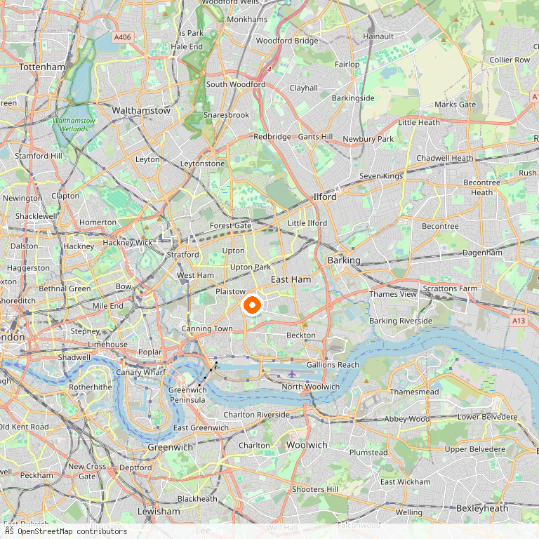 Map of Newham — the London borough we serve as Man and Van.