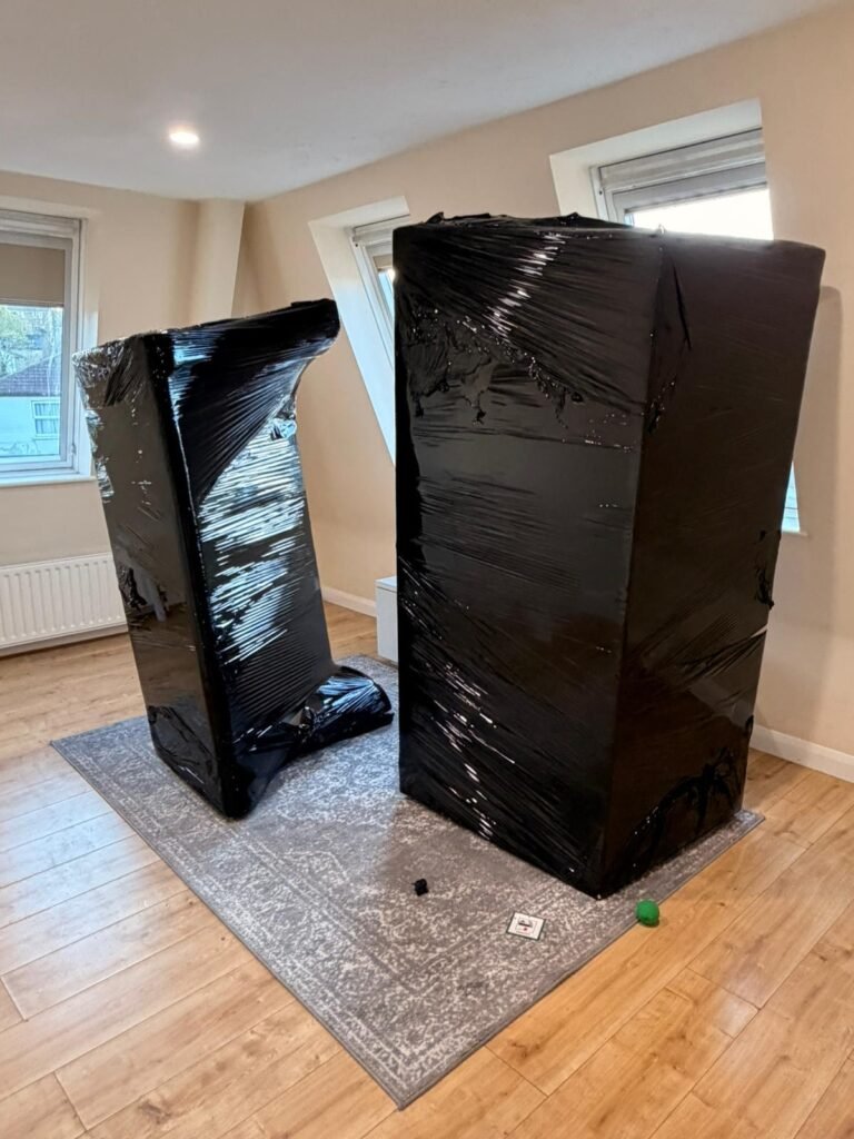 Office desk being installed by Man and Van office relocation team in London