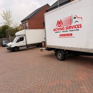 Office desk being installed by Man and Van office relocation team in London