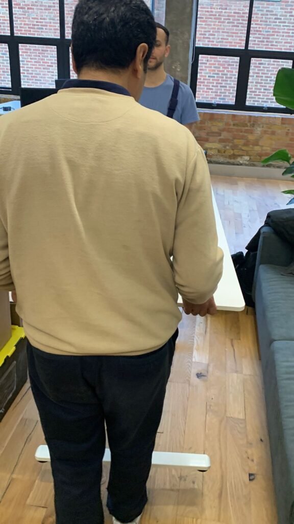 Office removals London — desks, chairs and IT equipment ready for relocation