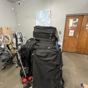 Office relocation London — desks, monitors and IT gear ready for move