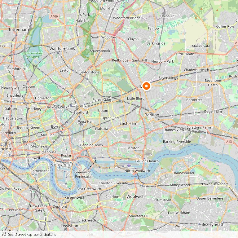 Map of Redbridge — the London borough we serve as Man and Van.