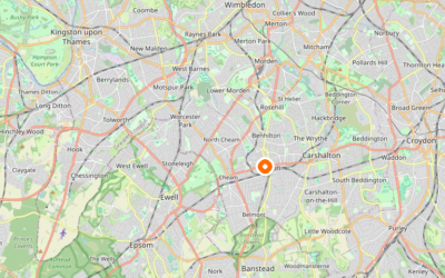 Map of Sutton — the London borough we serve as Man and Van.