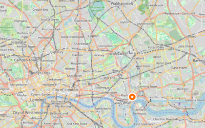 Map of Tower Hamlets — the London borough we serve as Man and Van.