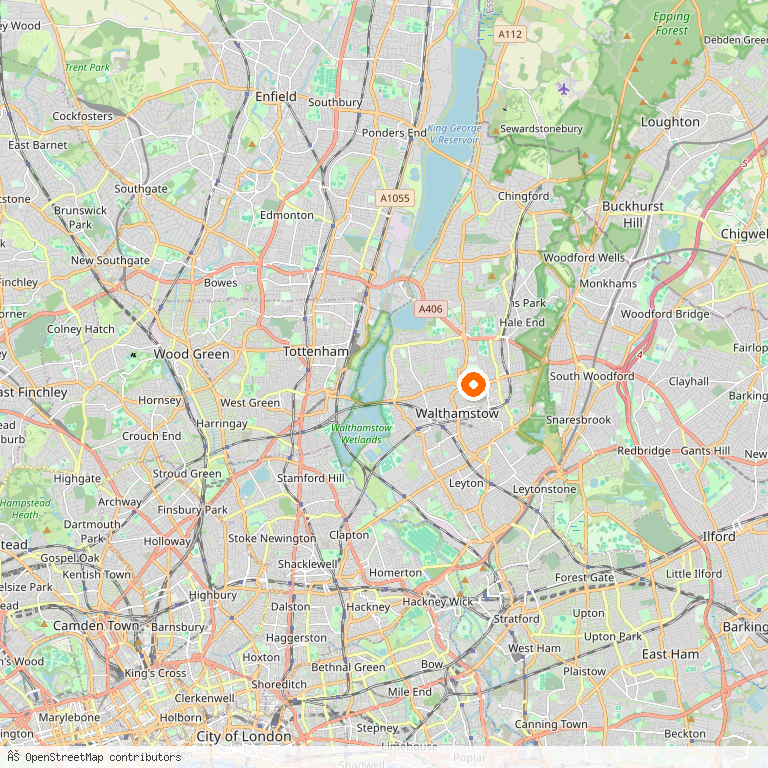 Map of Waltham Forest — the London borough we serve as Man and Van.